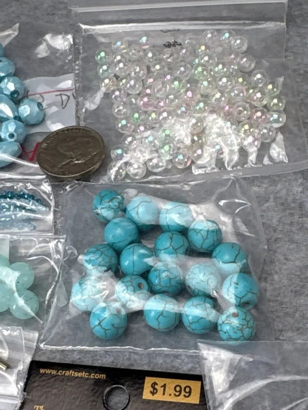 Assorted Beads & Charms Jewelry Making Kit Chain Jewelry Findings